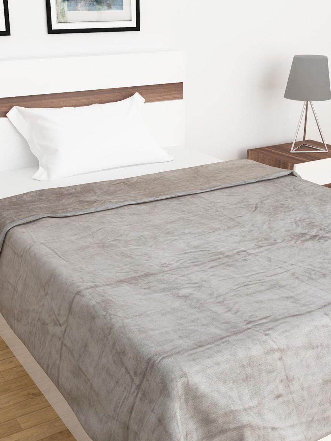 Home Centre Grey Summer 210 GSM Single Bed Comforter Price in India