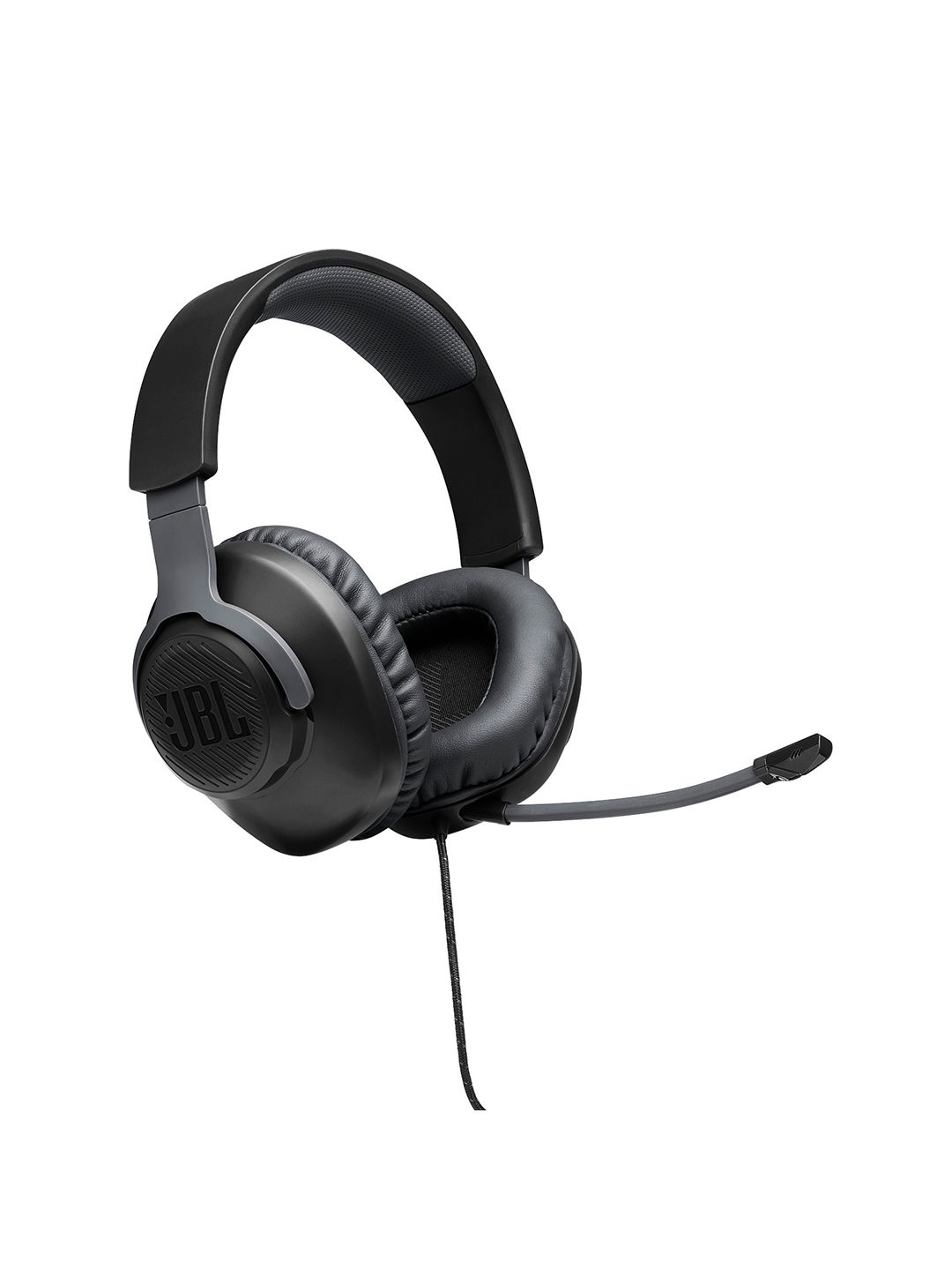 JBL Quantum 100 Wired Over Ear Gaming Quantum Sound Detachable Mic Headphones