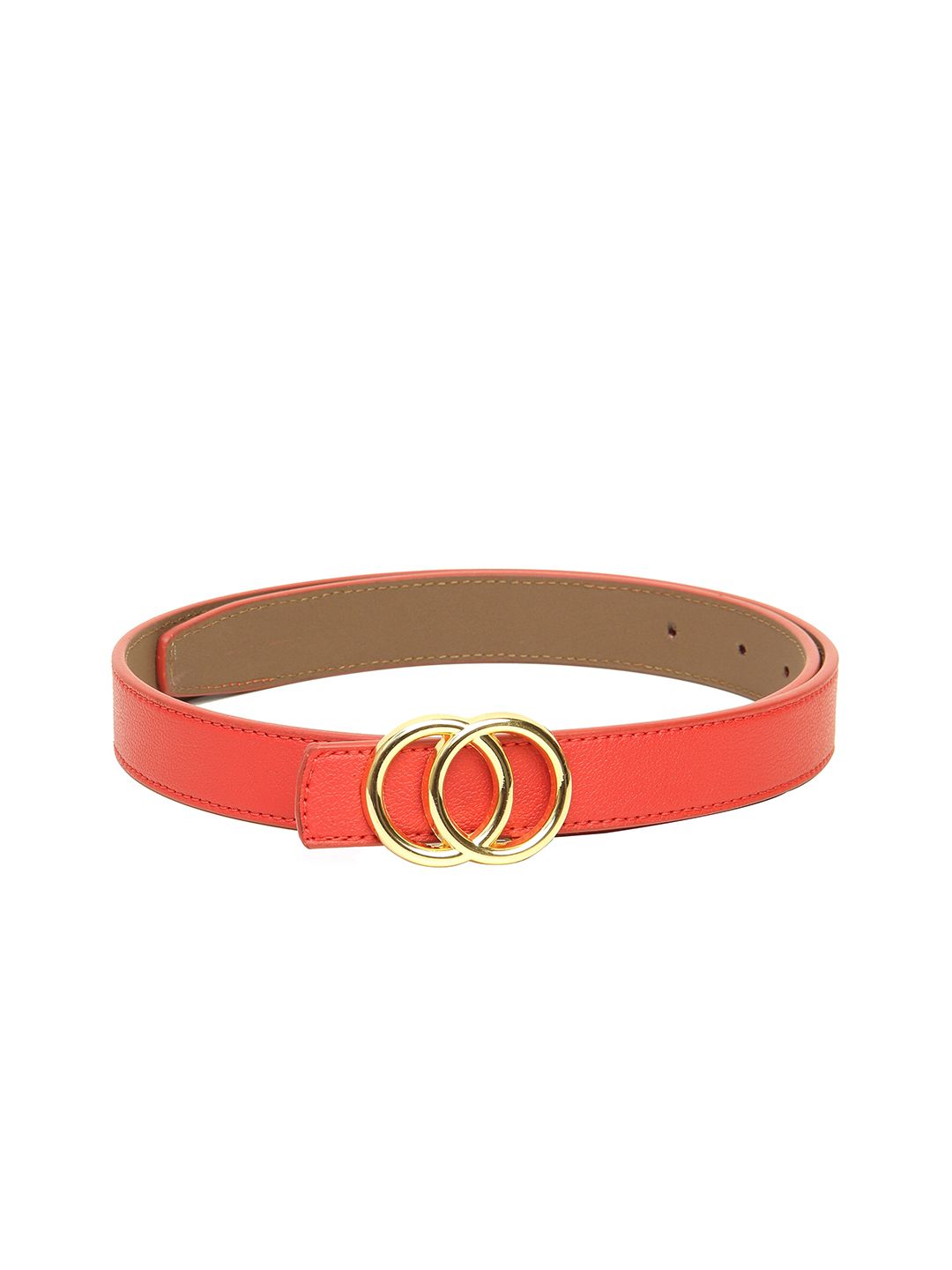 Calvadoss Women Red Textured Belt Price in India