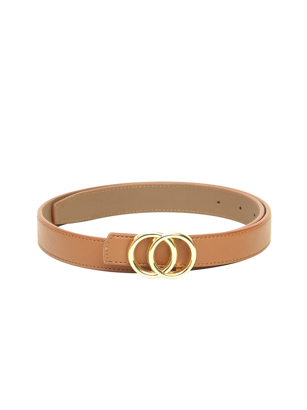 Calvadoss Women Tan Textured Belt Price in India