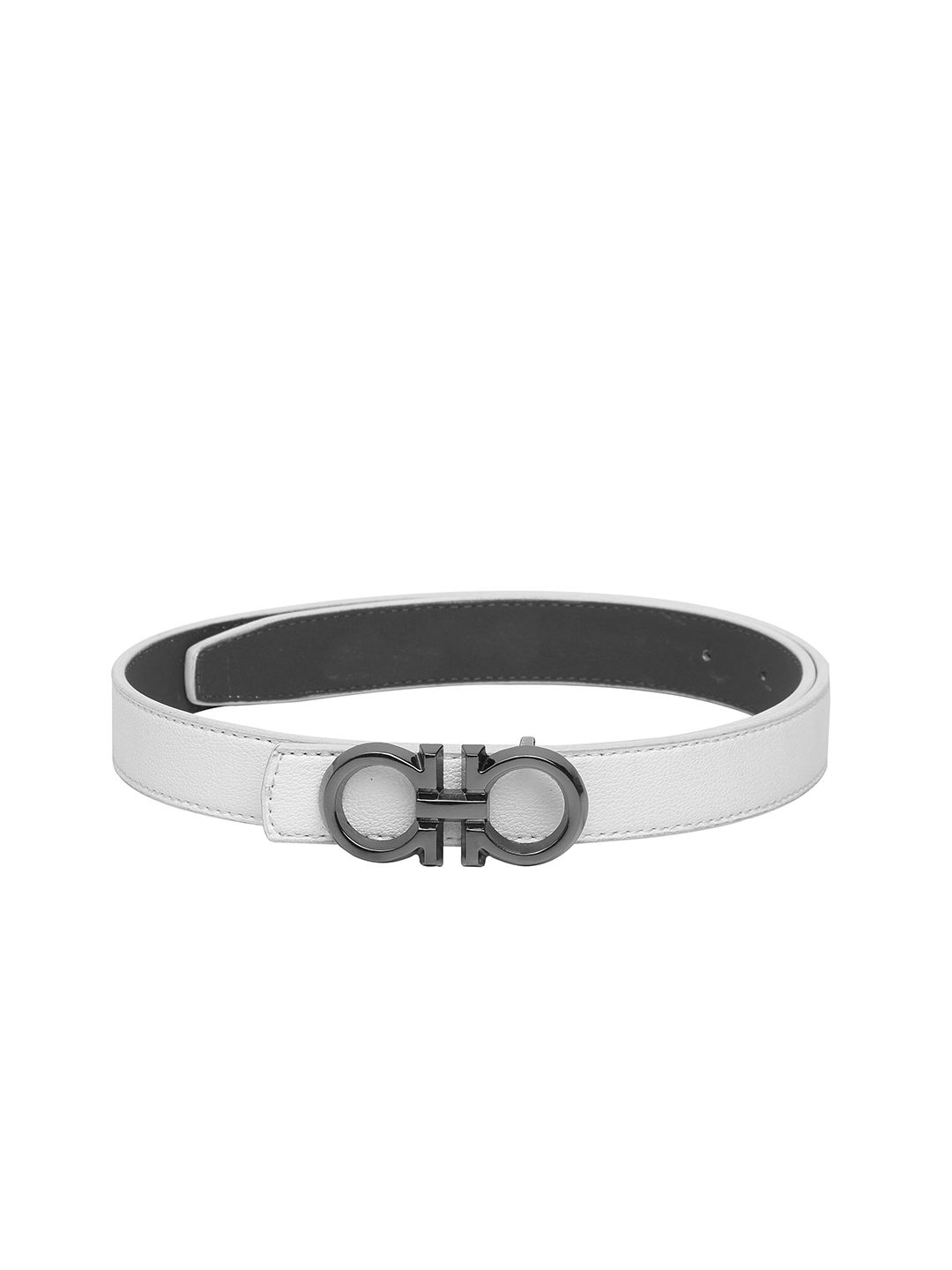 Calvadoss Women White Textured Belt Price in India