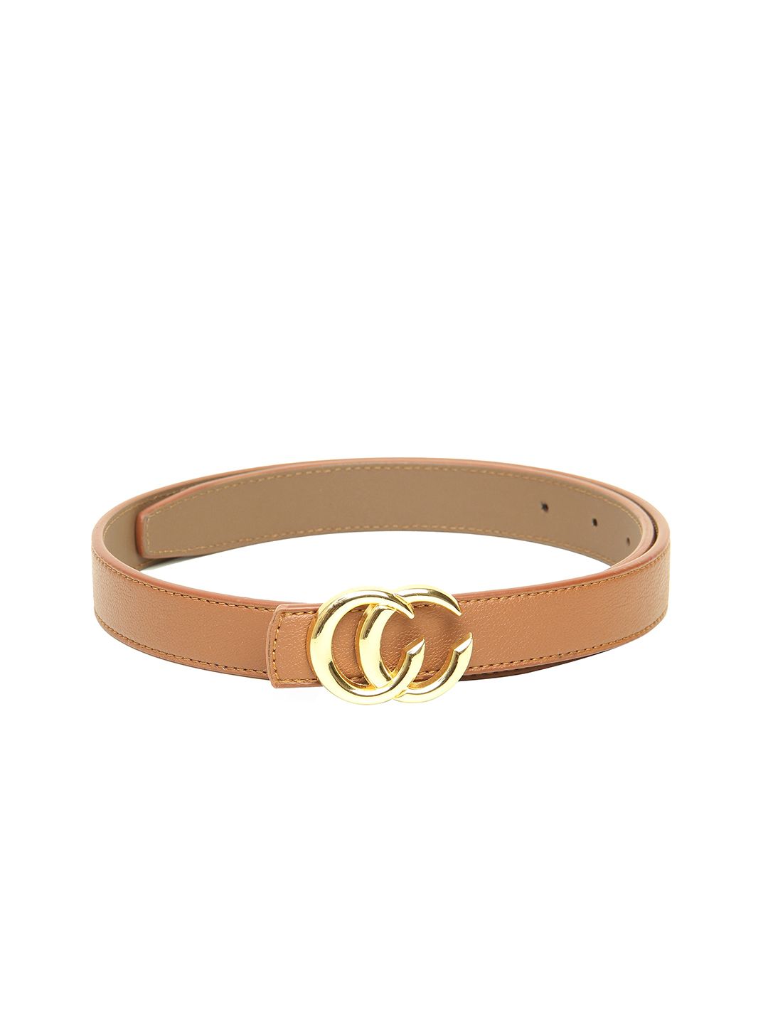 Calvadoss Women Tan Textured Belt Price in India