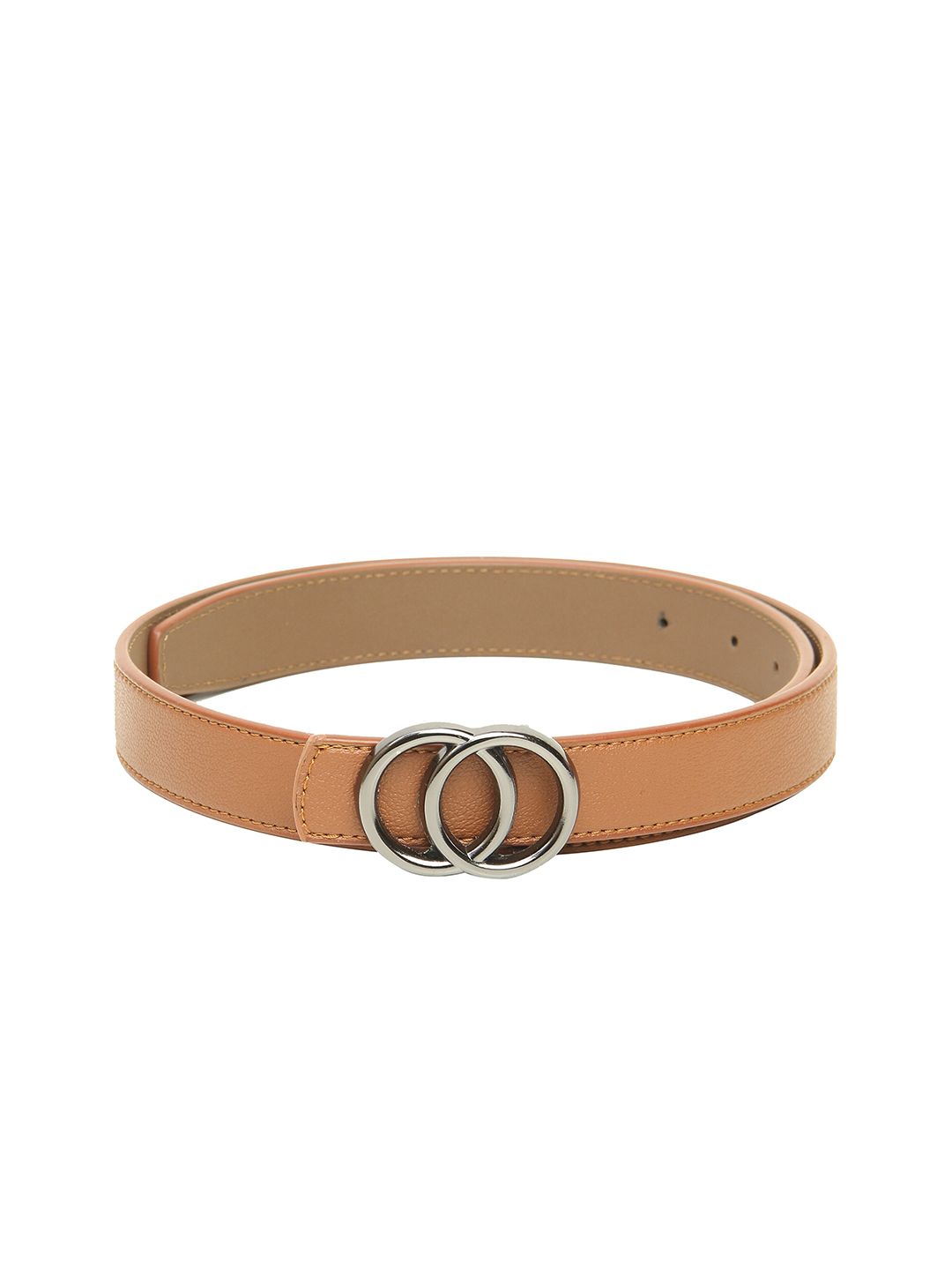 Calvadoss Women Tan Textured Belt Price in India