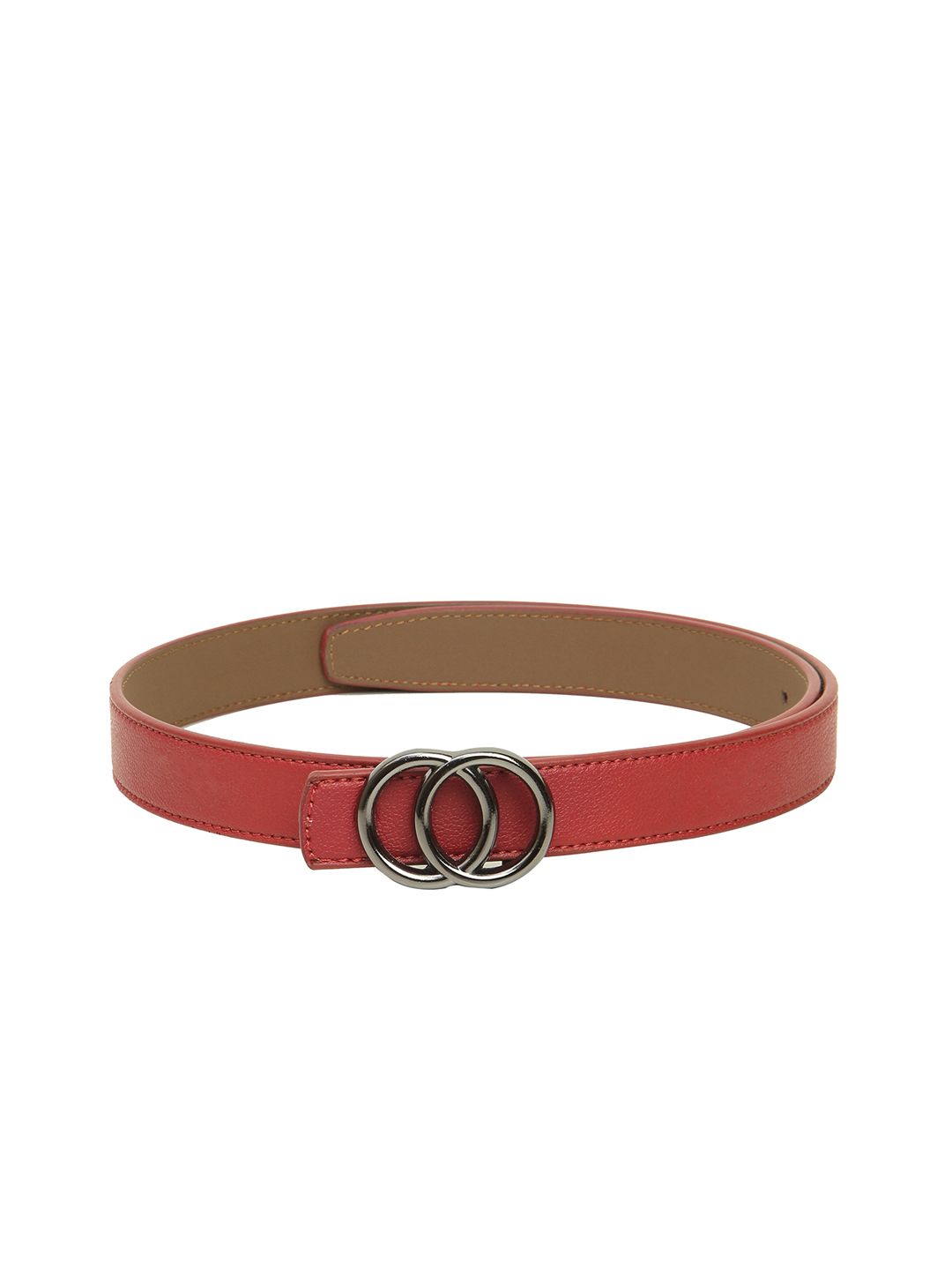 Calvadoss Women Red Textured Belt Price in India