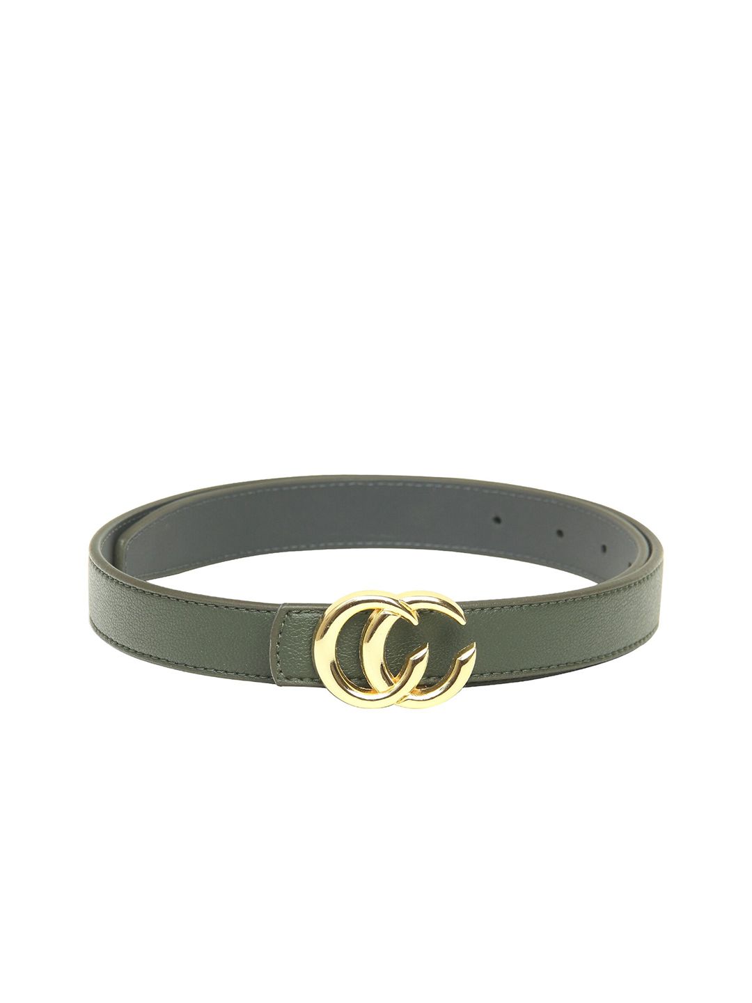 Calvadoss Women Green Textured Belt Price in India