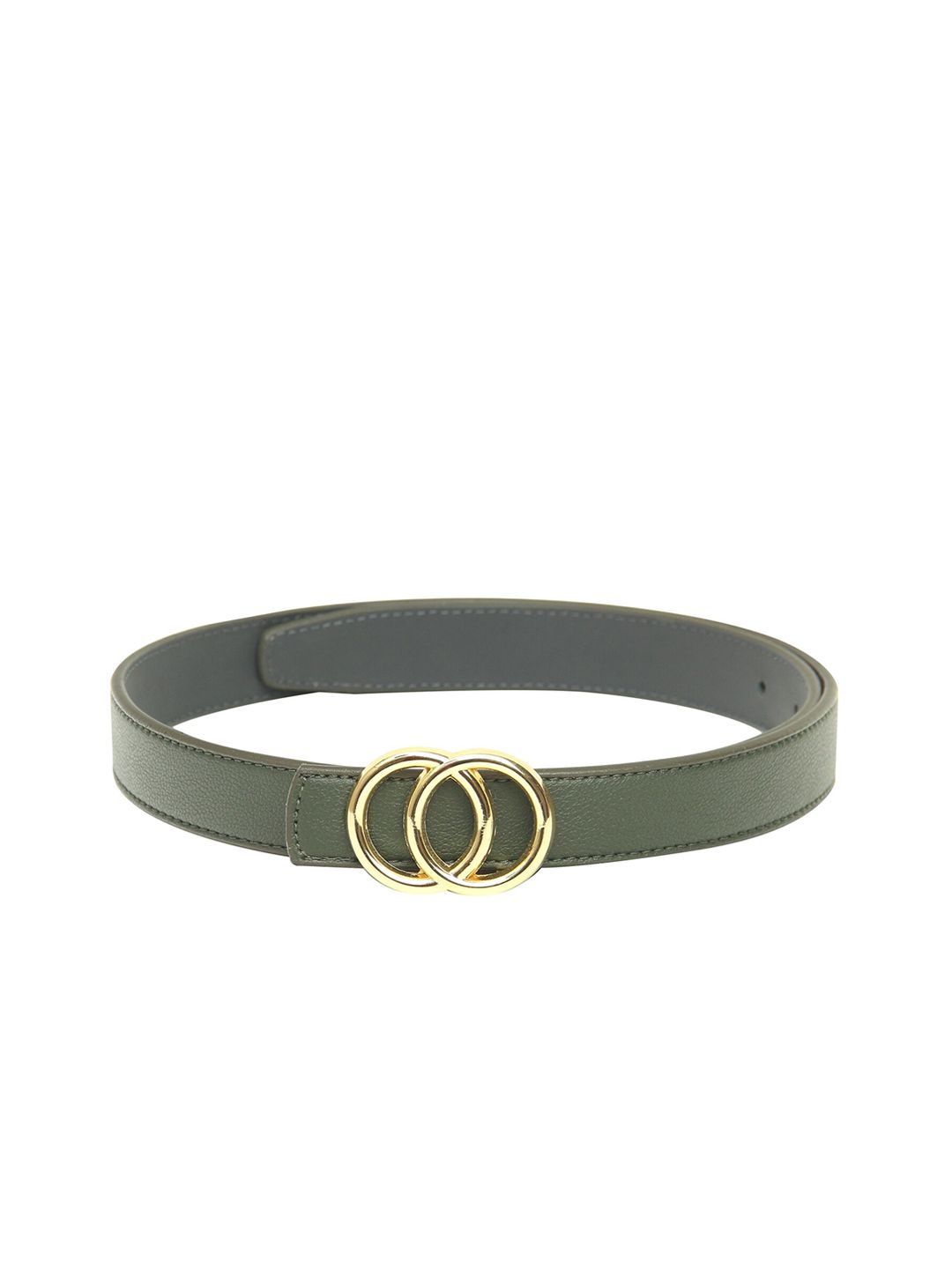 Calvadoss Women Green Textured Belt Price in India