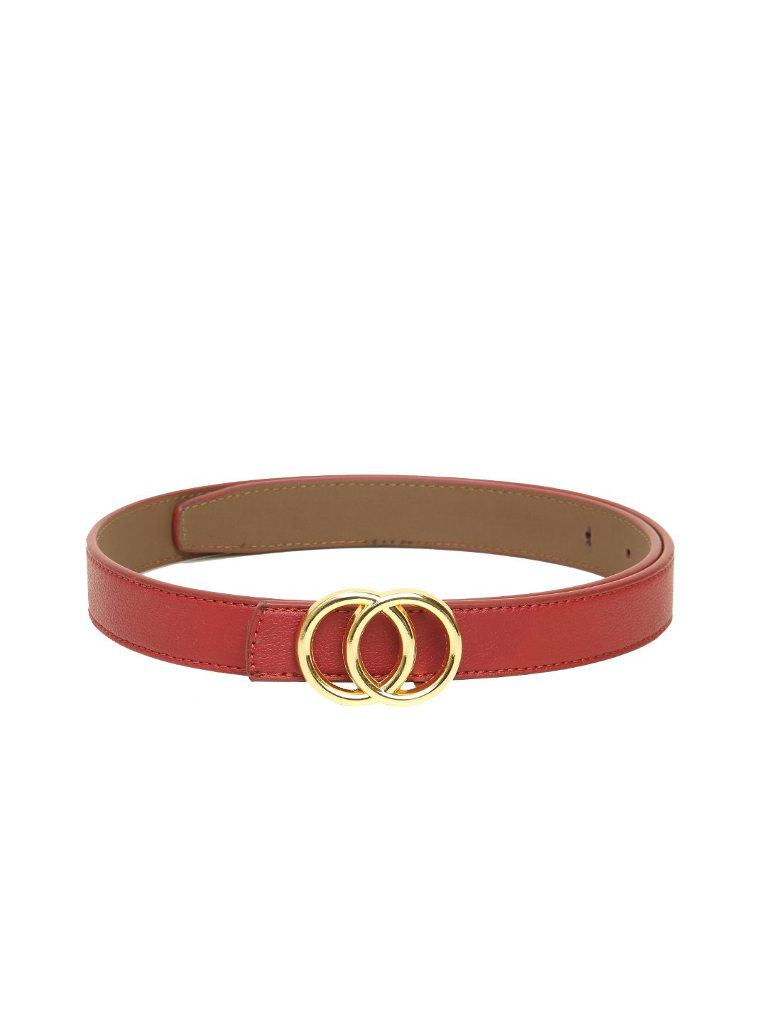 Calvadoss Women Red Textured Belt Price in India