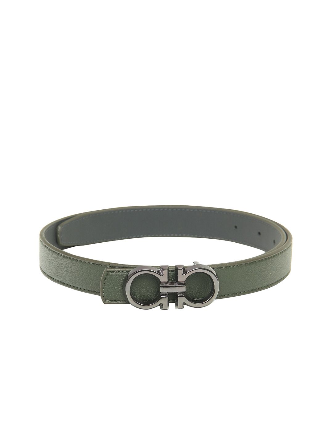 Calvadoss Women Green Textured Belt Price in India