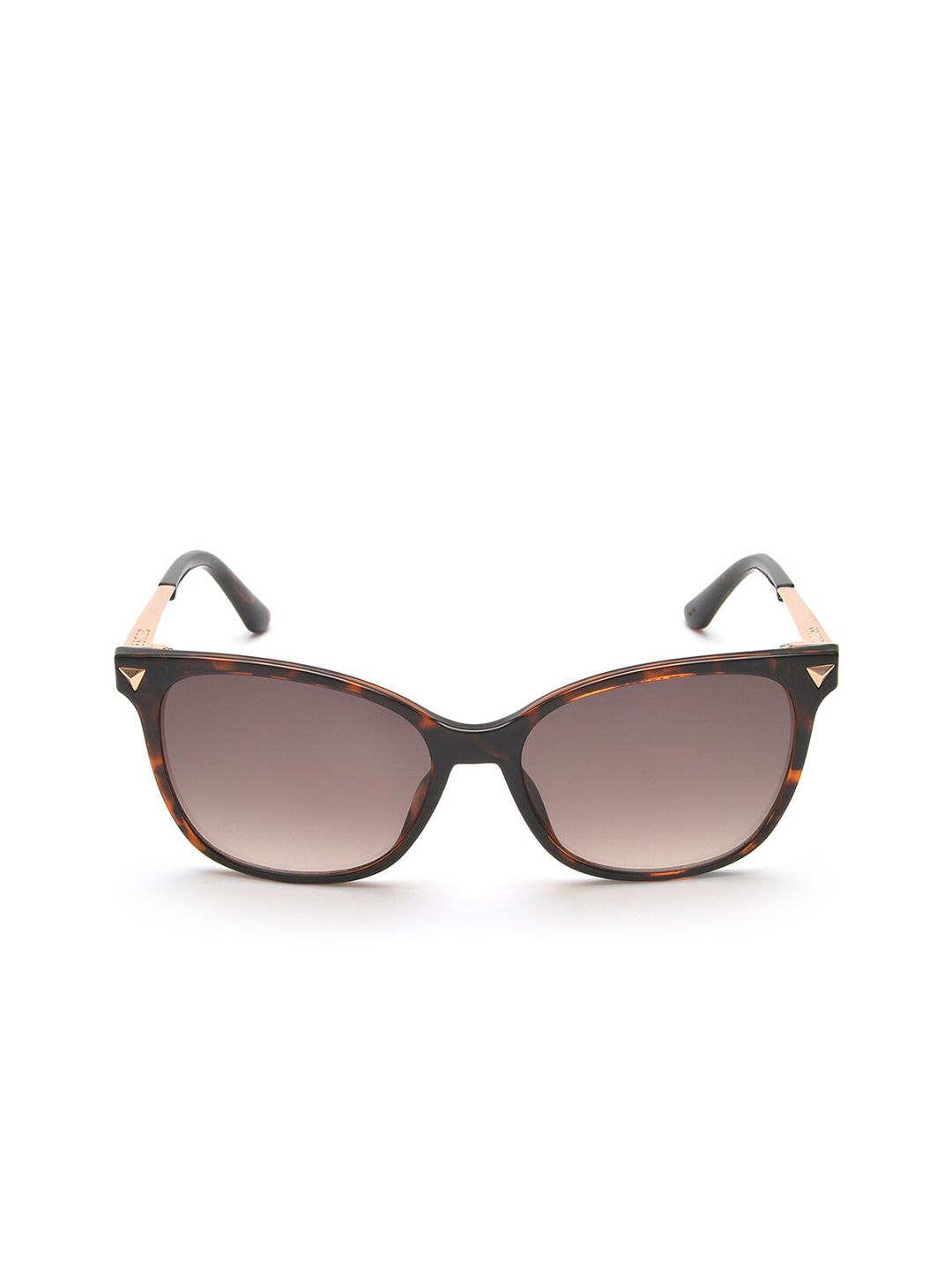 GUESS Women Brown Lens & Black Square Sunglasses Price in India