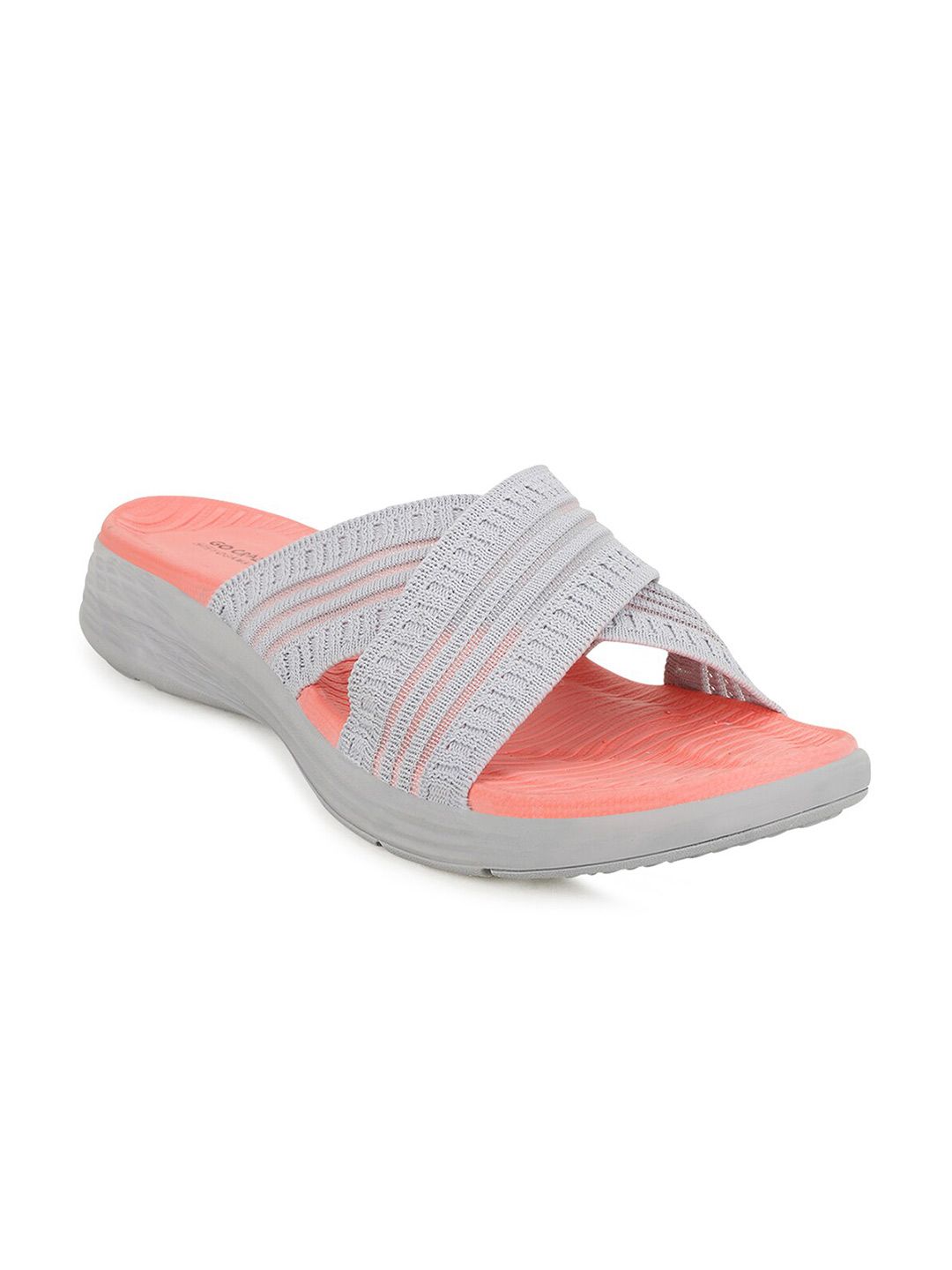 Campus Women Grey & Pink Slip-On