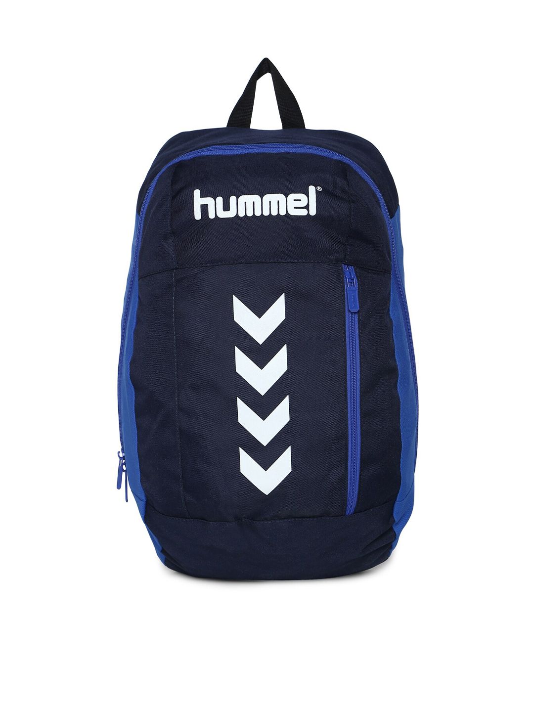 hummel Unisex Blue & White Brand Logo Backpack Price in India