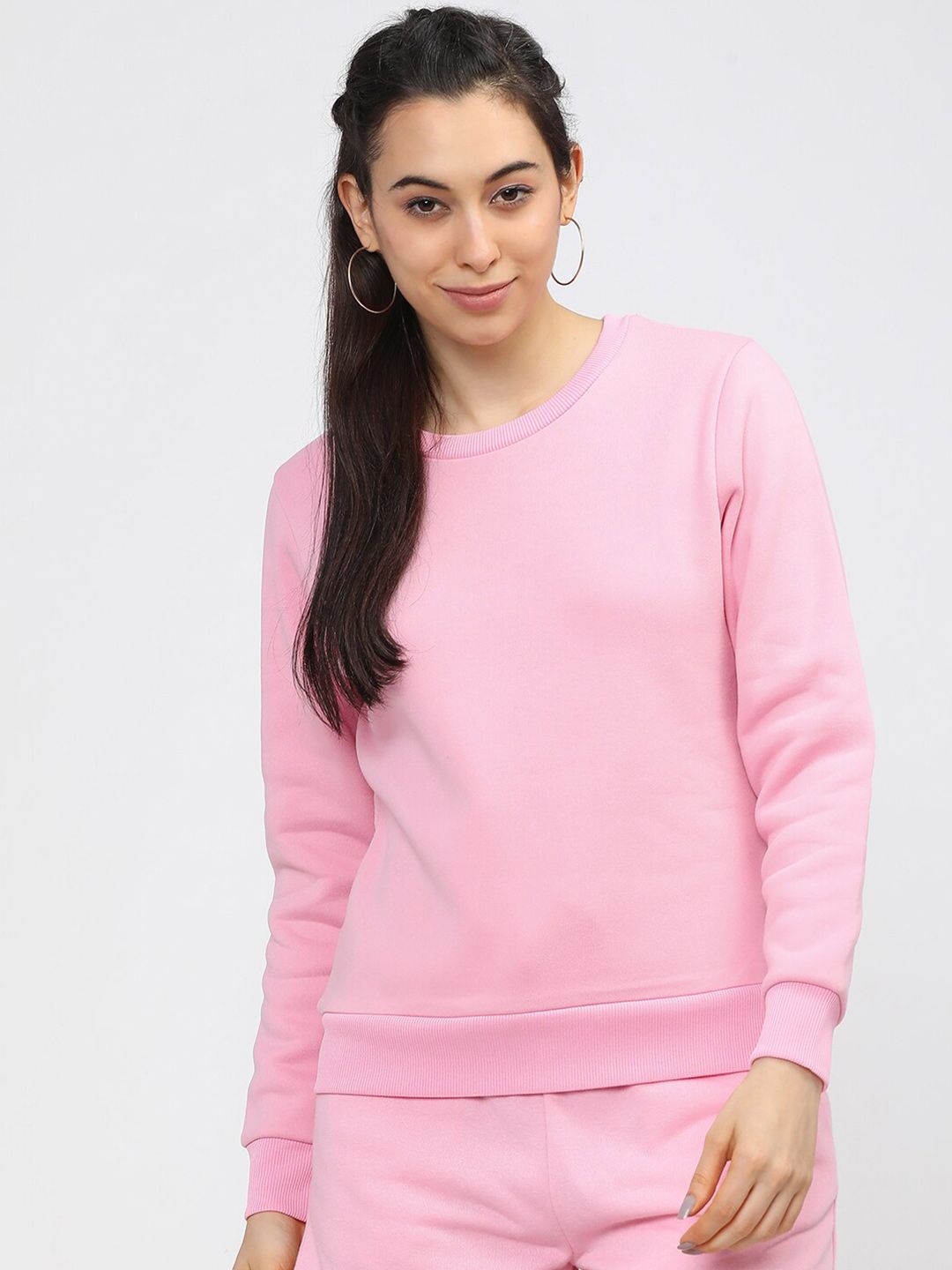 Tokyo Talkies Women Pink Sweatshirt Price in India
