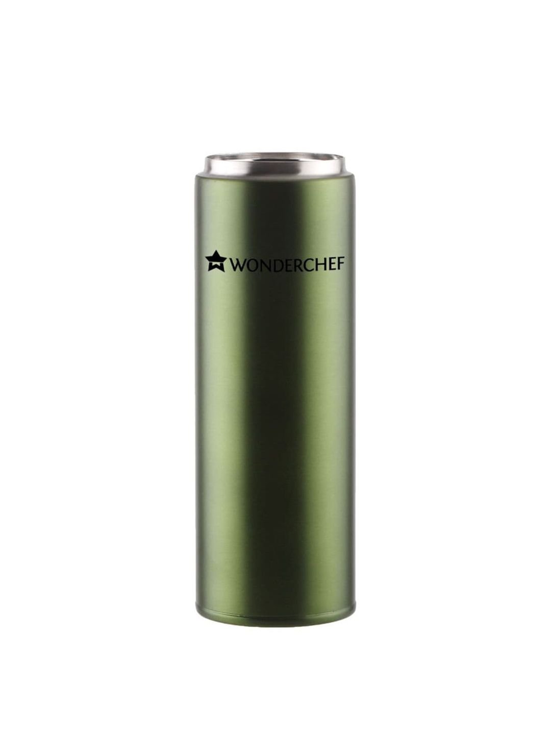 Wonderchef Olive-Green Solid Double Wall Stainless Steel Flask 500 ML Price in India