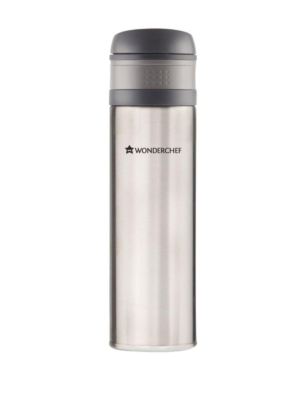 Wonderchef Silver-Toned Solid Stainless Steel Double Wall Vacuum Insulated Flask 500ml Price in India