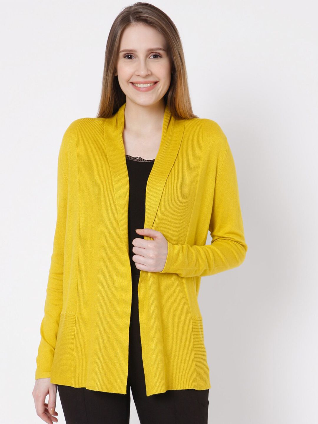 Vero Moda Women Yellow Shrug Price in India