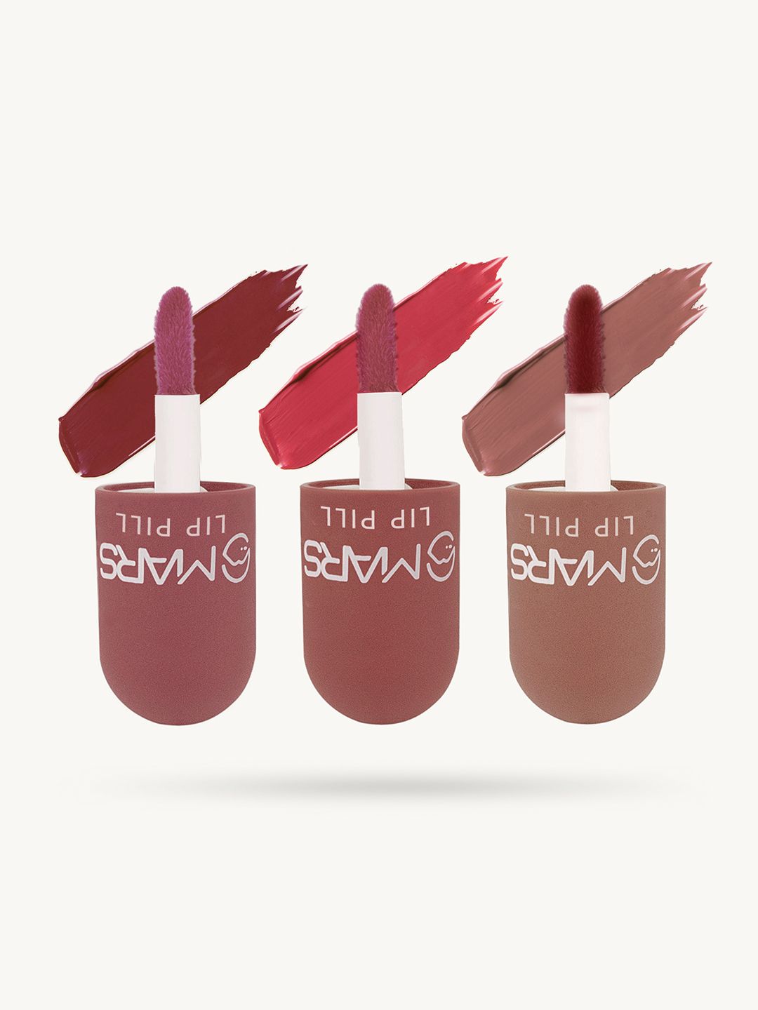 MARS Set Of 3 Matte Lip Bullets Shade-2B