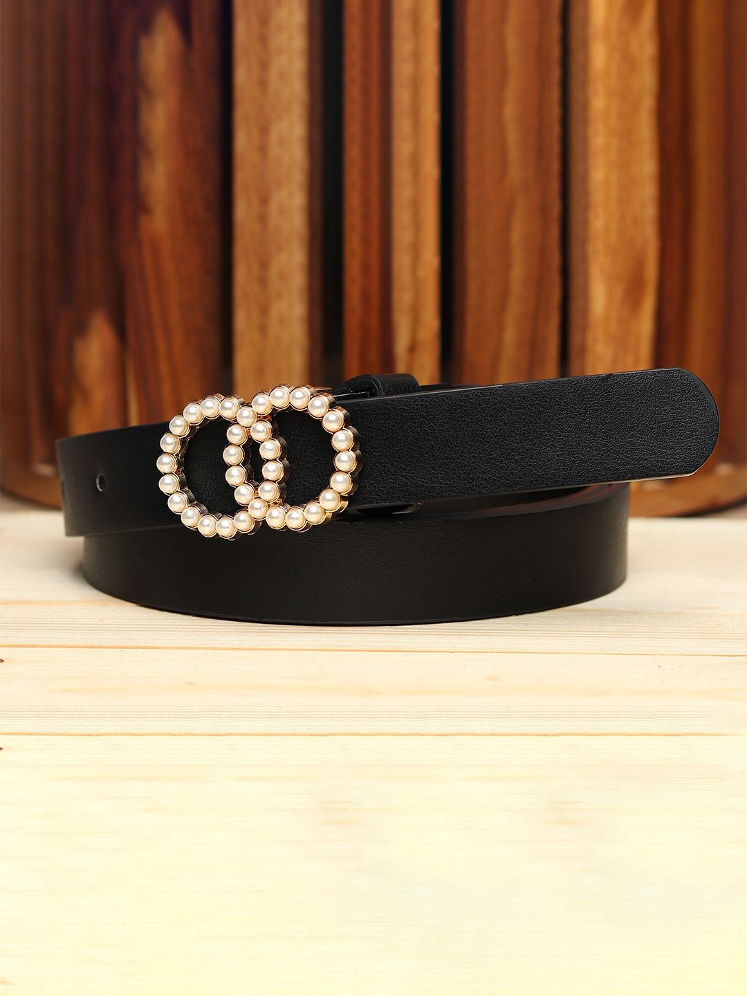 Kastner Women Black Embellished Belt Price in India