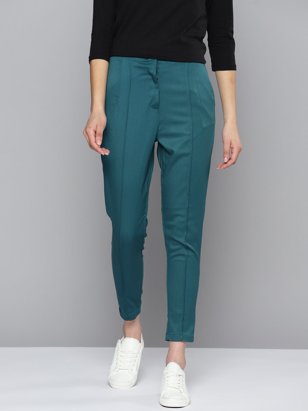 Mast & Harbour Women Pleated Trousers Price in India