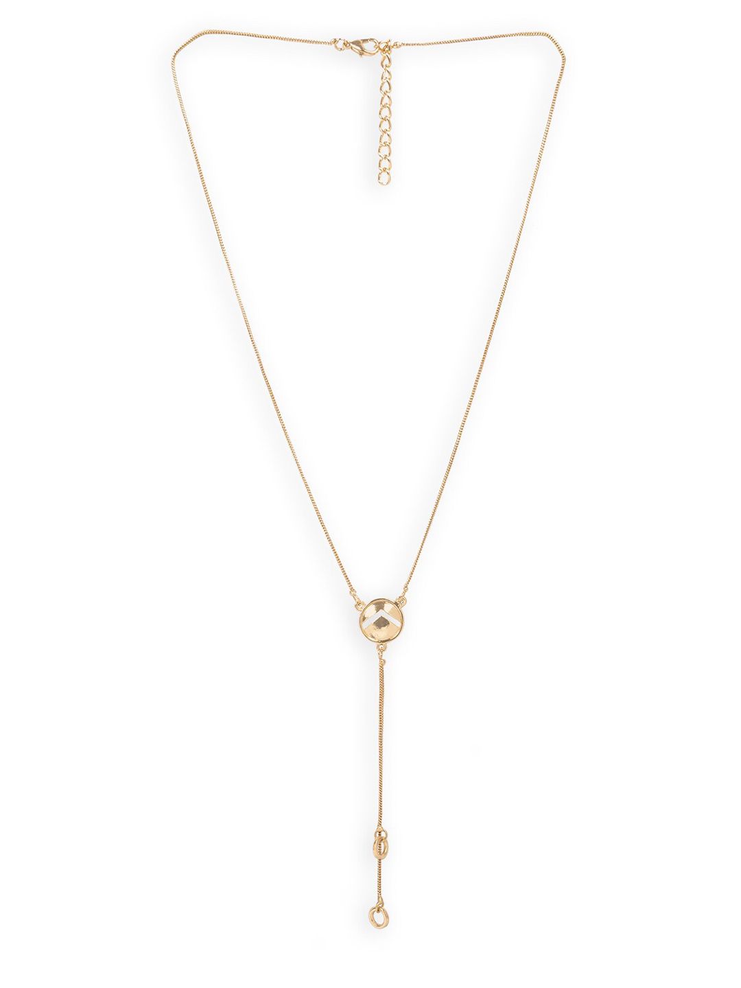 Mikoto by FableStreet Gold-Toned Gold-Plated Necklace Price in India