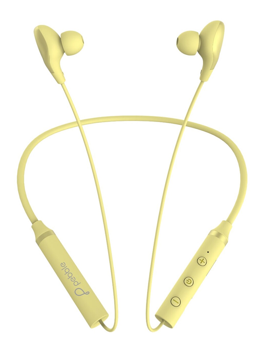 pebble Yellow Flex Air Bluetooth Neckband With True Bass Sound Price in India