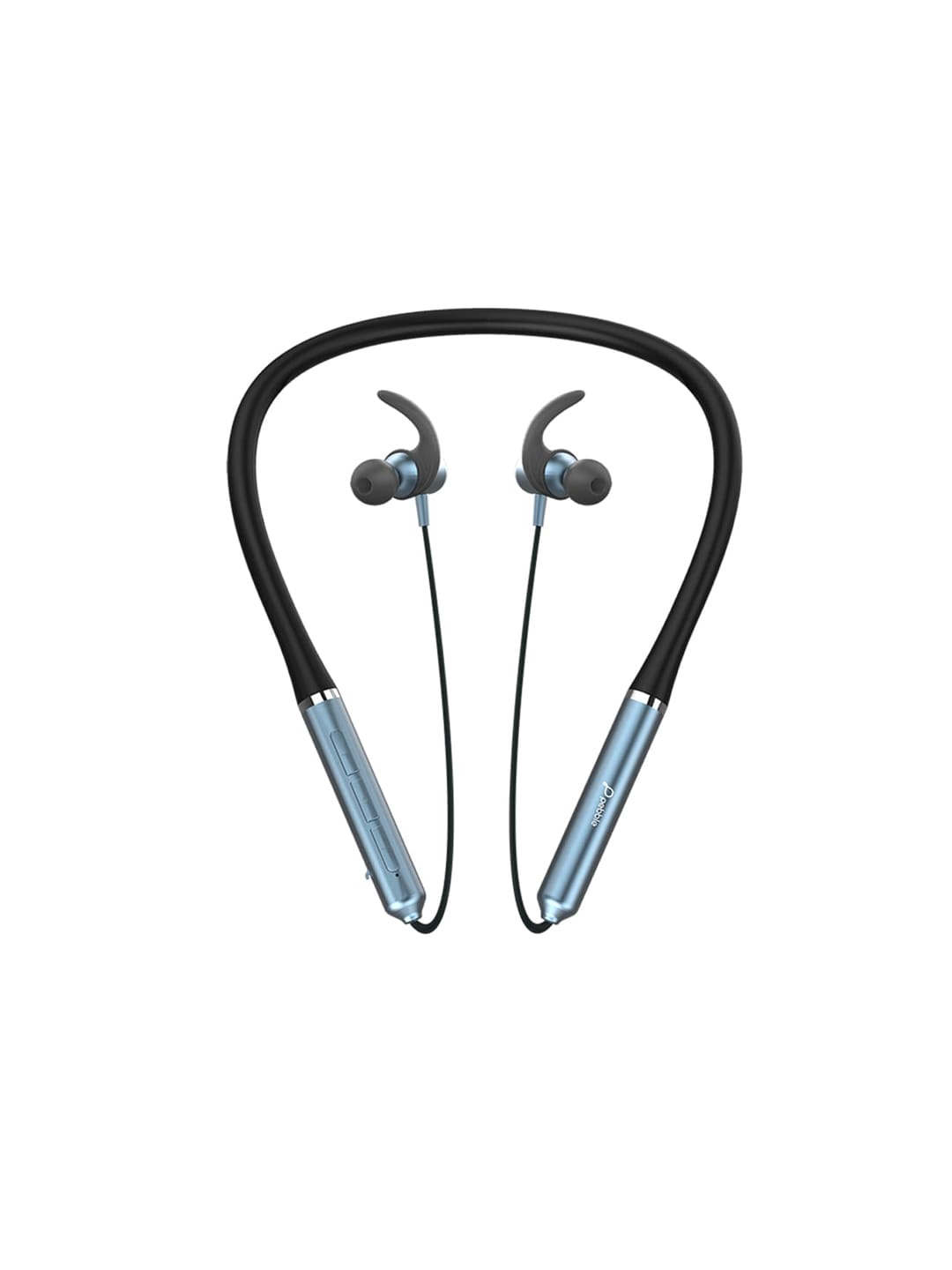 pebble Black & Blue Sweat Proof Flex Lite Bluetooth Neckband with True Bass in-Built Mic Price in India