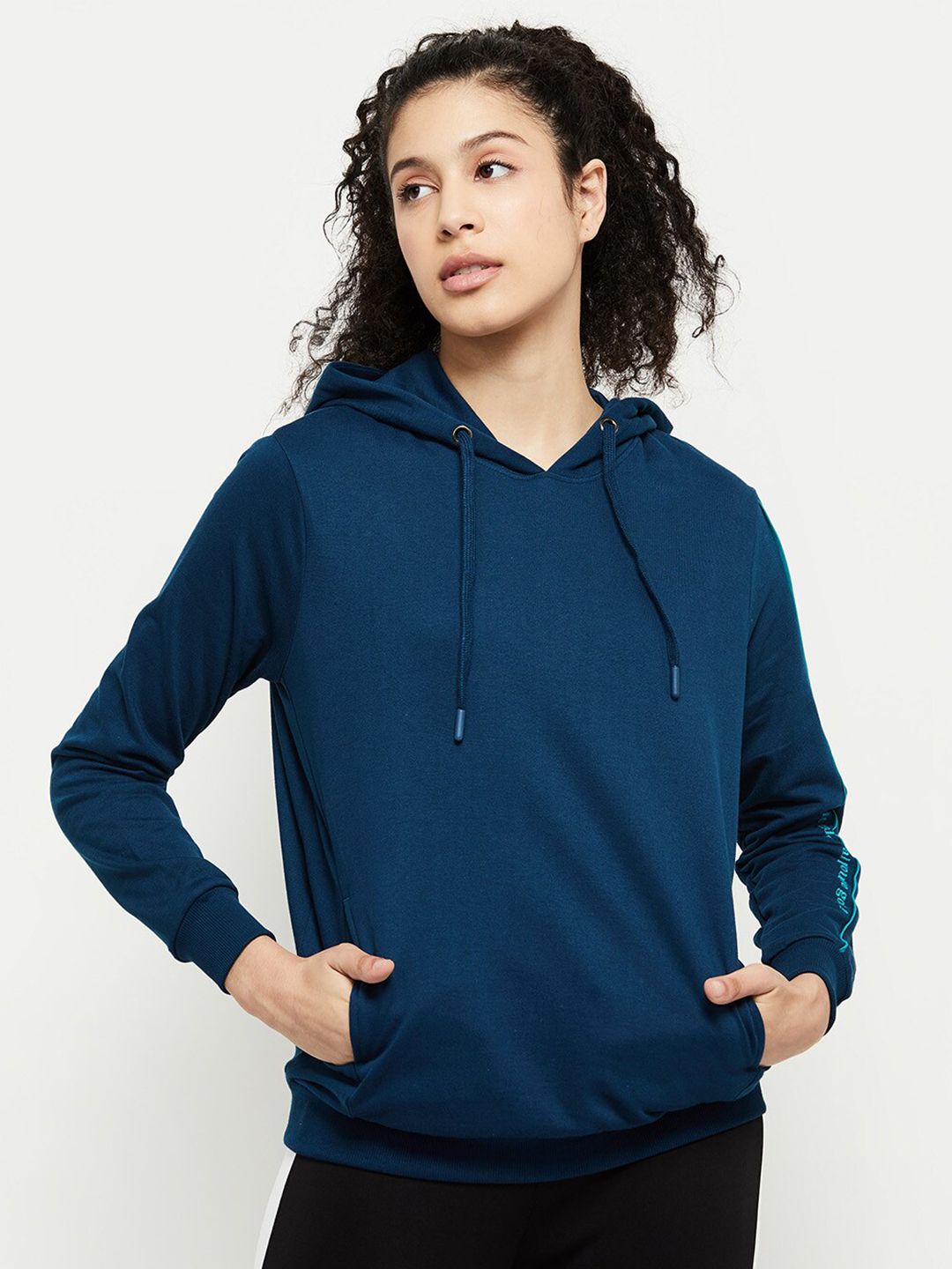 max Women Blue Sweatshirt Price in India