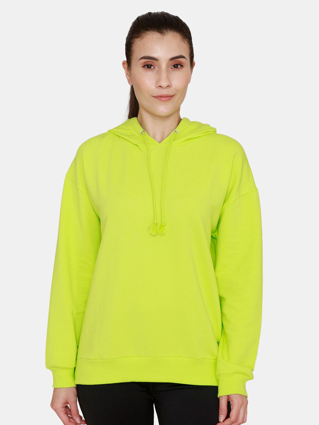 Zelocity by Zivame Women Yellow Sweatshirt Price in India