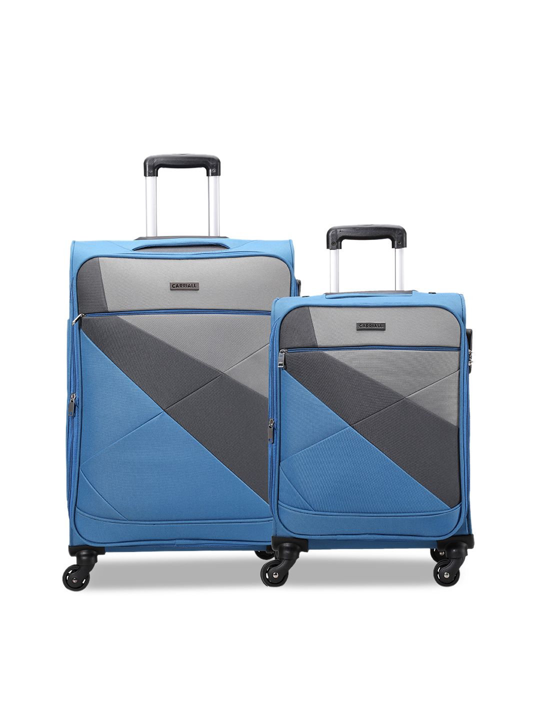 CARRIALL Set Of 2 Blue Medium & Small Combo Luggage Price in India