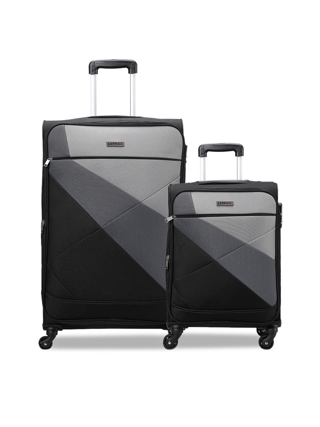 CARRIALL Vista Black Large & small Combo Set of 2 Luggage Price in India