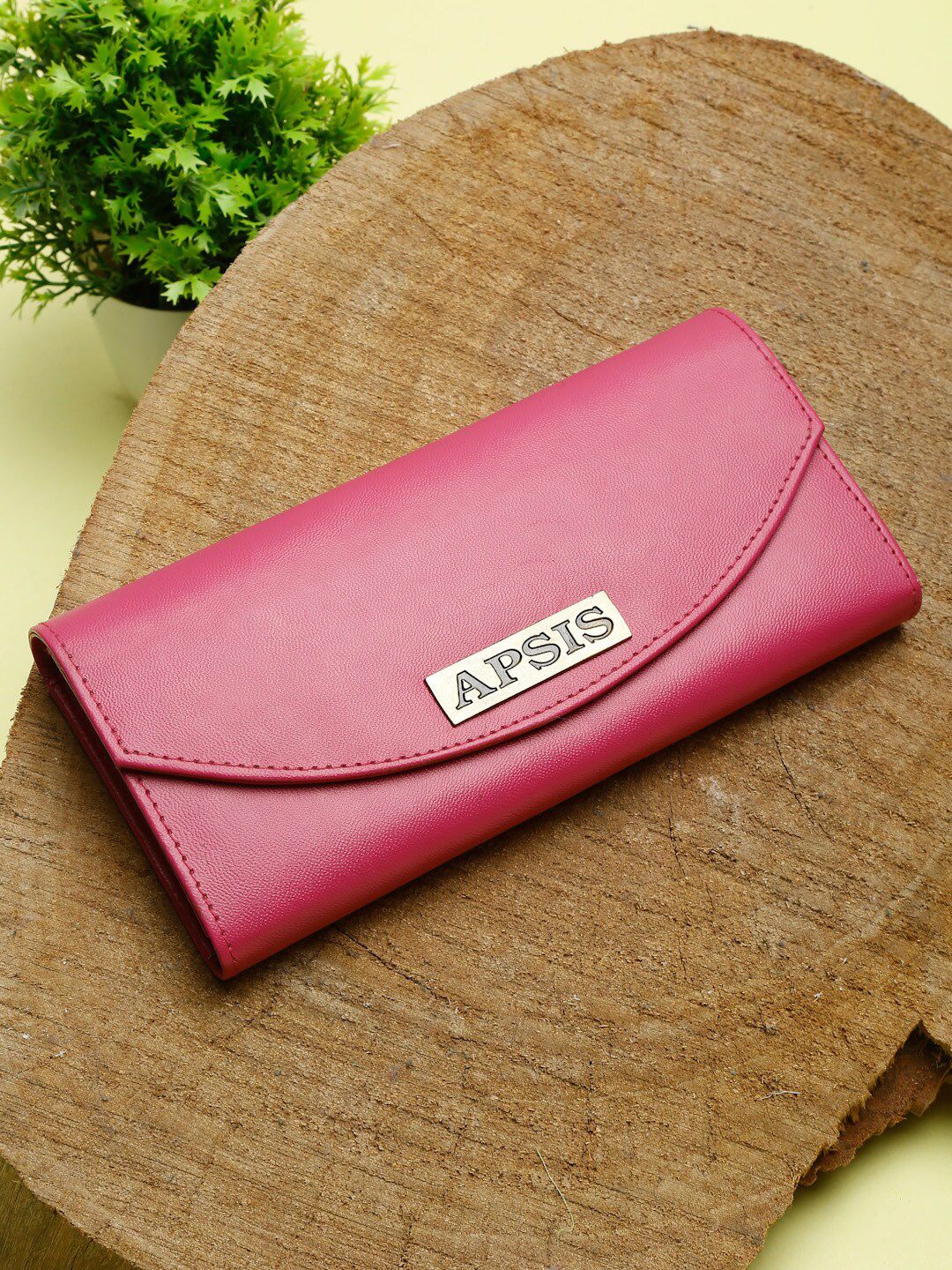 Apsis Women Pink Two Fold Wallet Price in India