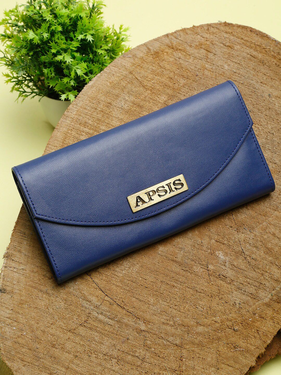 Apsis Women Blue Two Fold Wallet Price in India