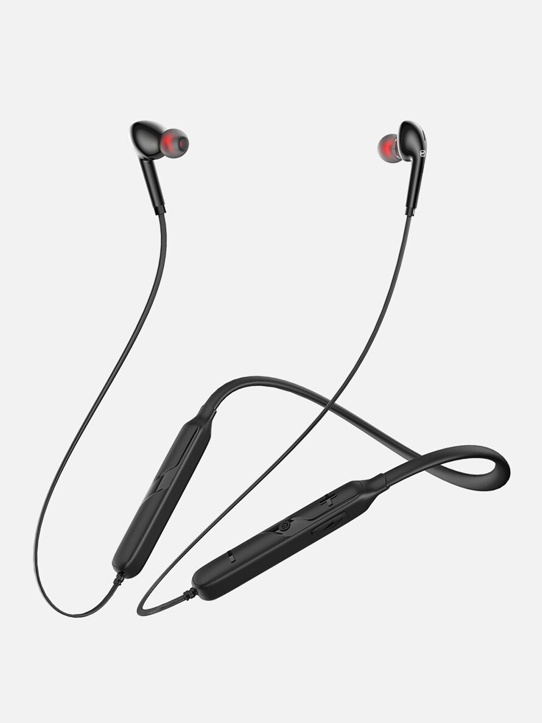 MATATA Black Solid MTEBGP3 In-ear Sports Neckband Headphones Price in India