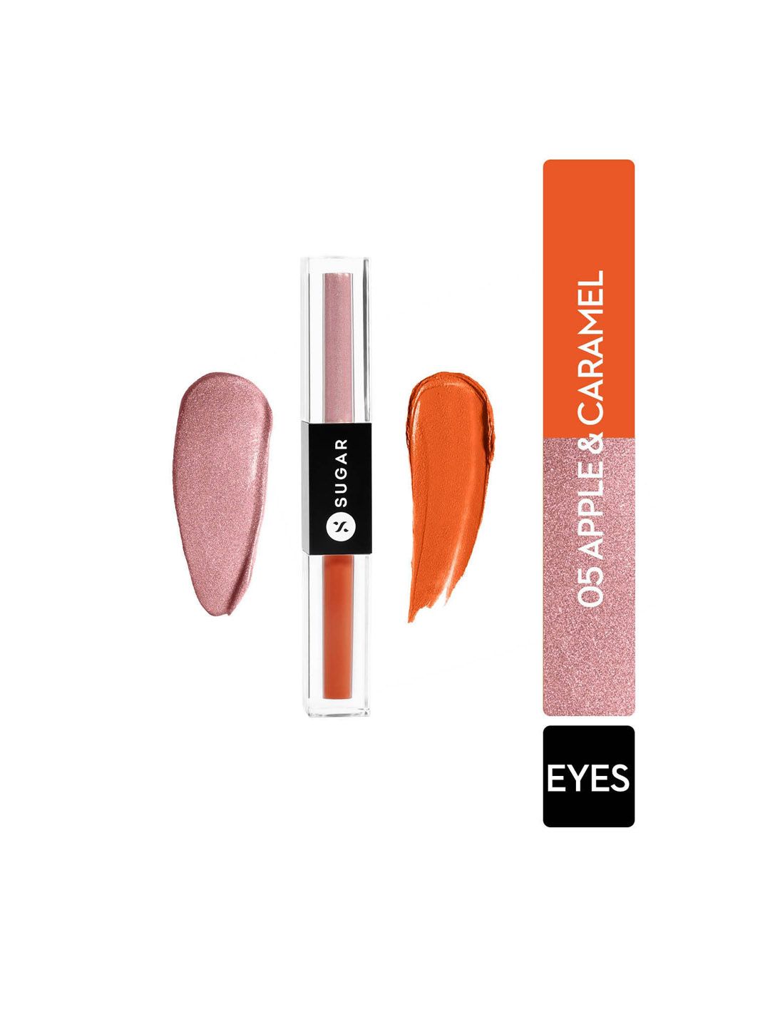 SUGAR Two Good To Be True Dual Eyeshadow 1.5 ml Each Side - 05 Apple & Caramel Price in India