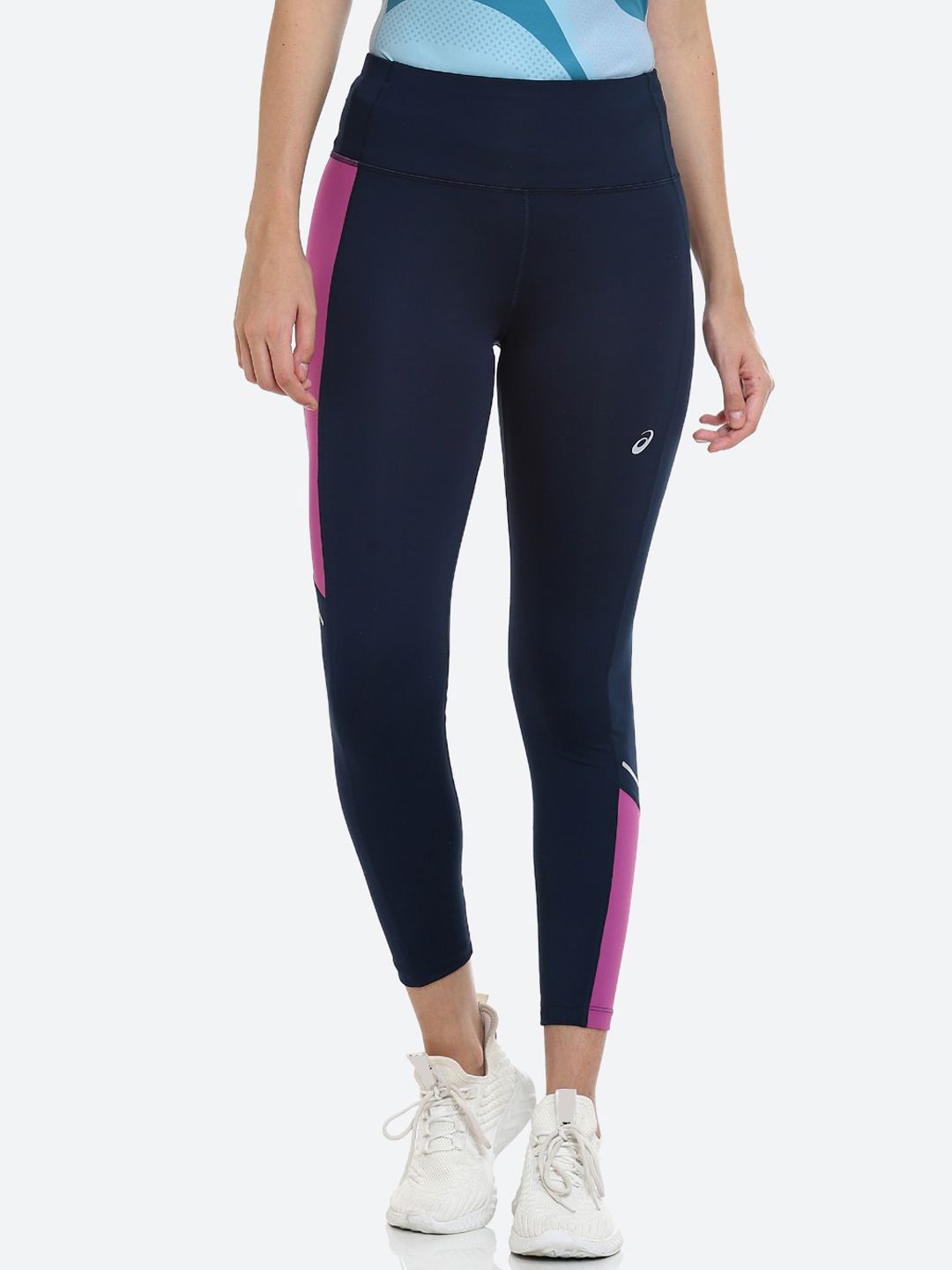 ASICS Women Blue & Purple TOKYO HIGHWAIST Tights Price in India