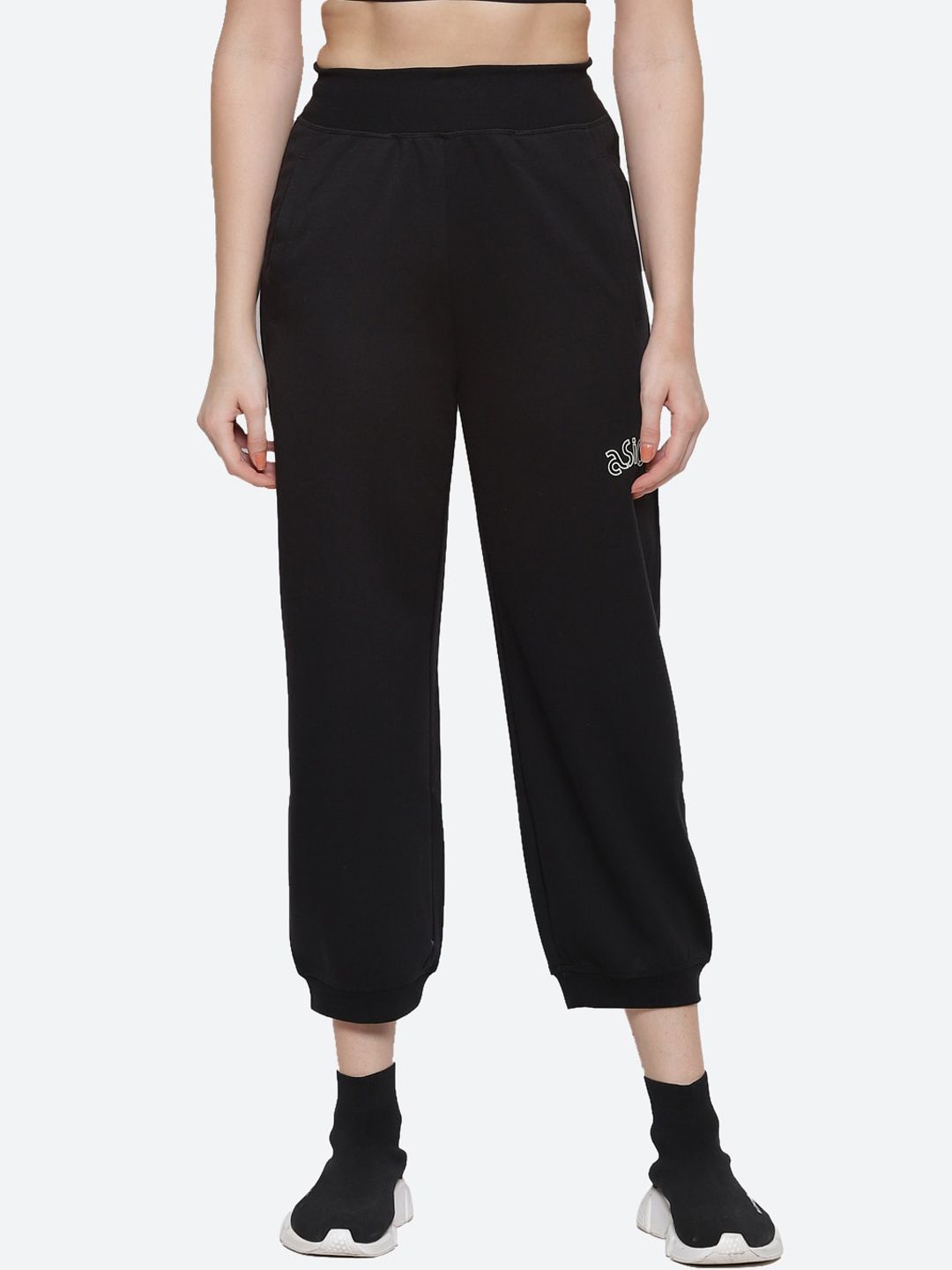 ASICS Women Black Solid Joggers Price in India