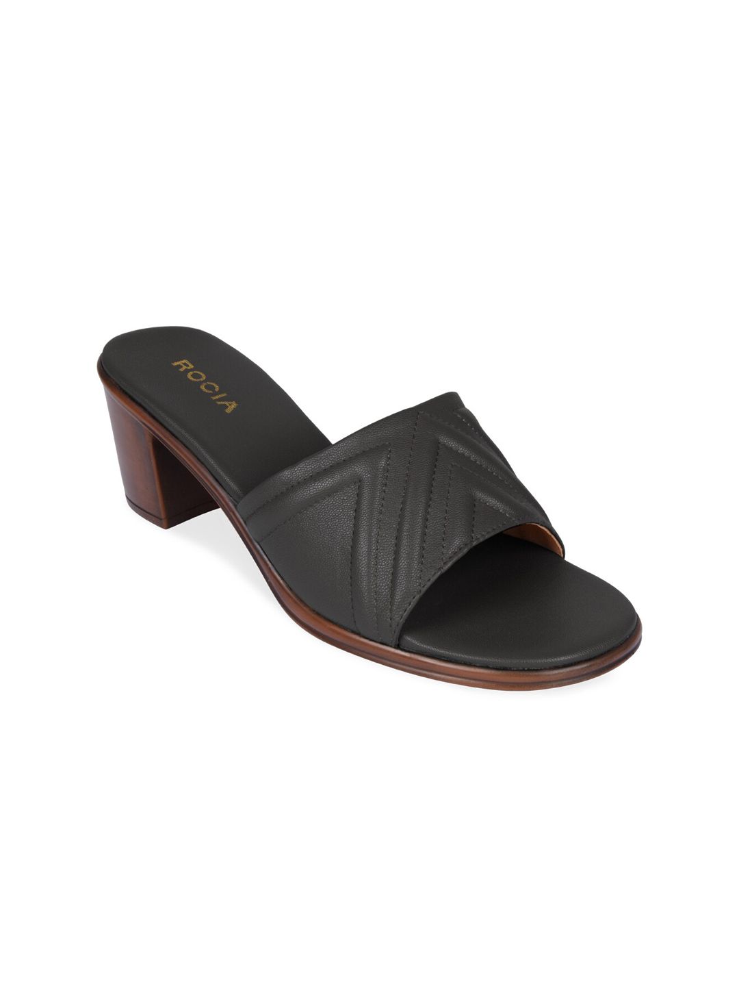 Rocia Black Block Mules Price in India