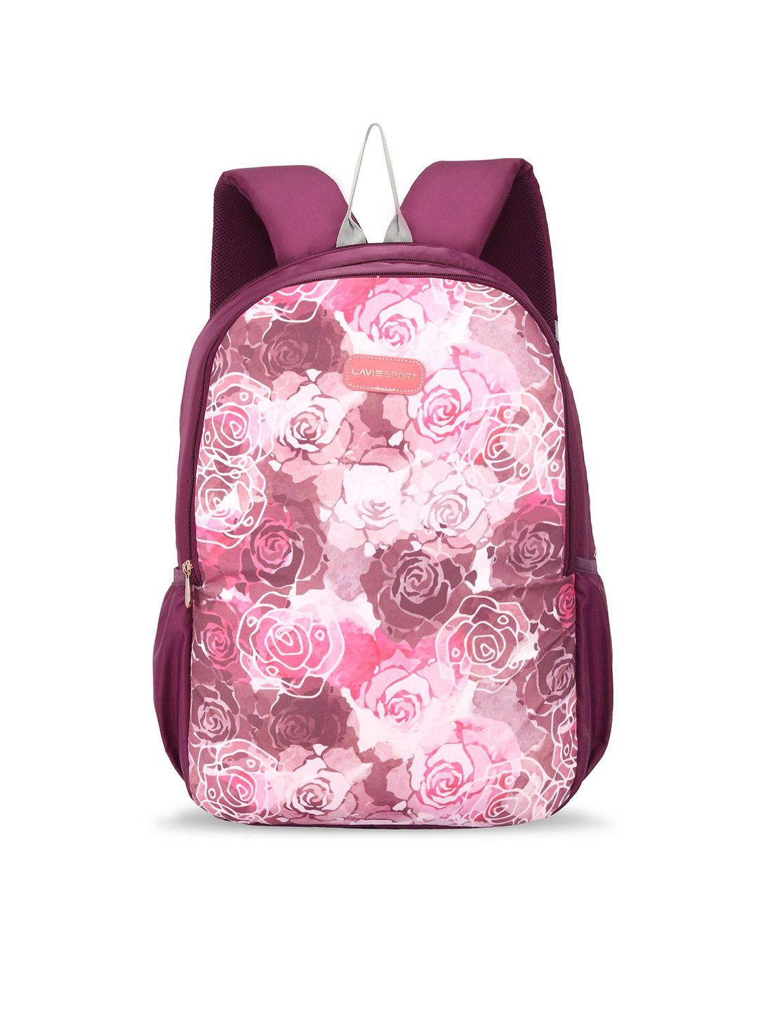 LAVIE SPORT Women Purple & Pink Graphic Backpack Price in India