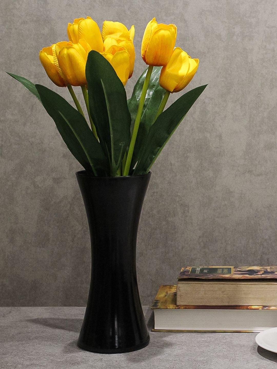 PolliNation Yellow & Green Artificial Tulip Bunch Price in India