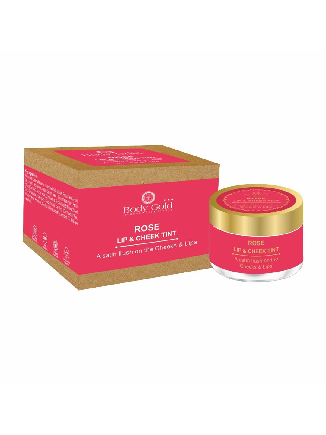 Body Gold Unisex Red Rose Lip & Cheek Tint Price in India