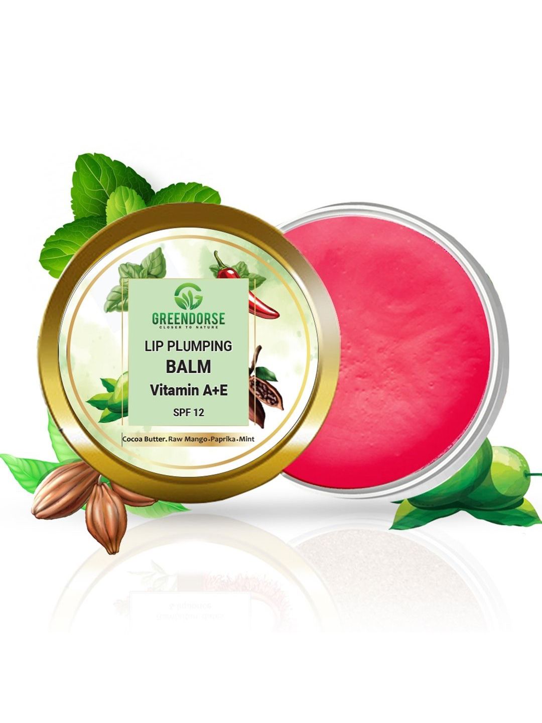 GREENDORSE Lip Plumping Balm - Vitamin A+E Price in India