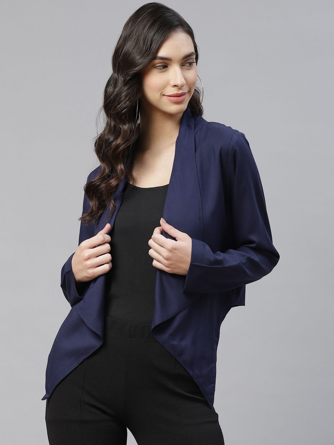 Ayaany Women Blue Shrug Price in India