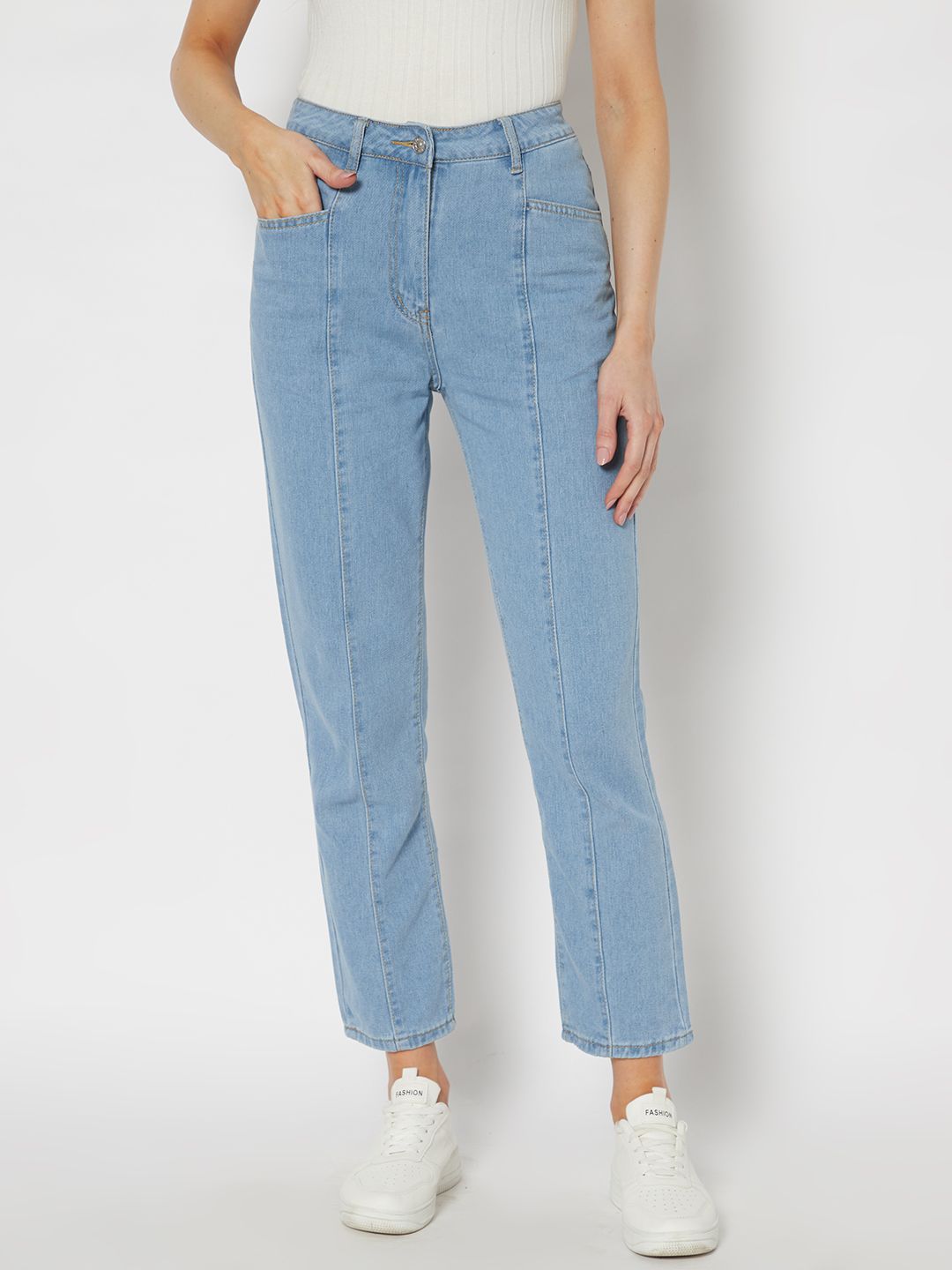 URBANIC Women Blue High-Rise Jeans Price in India