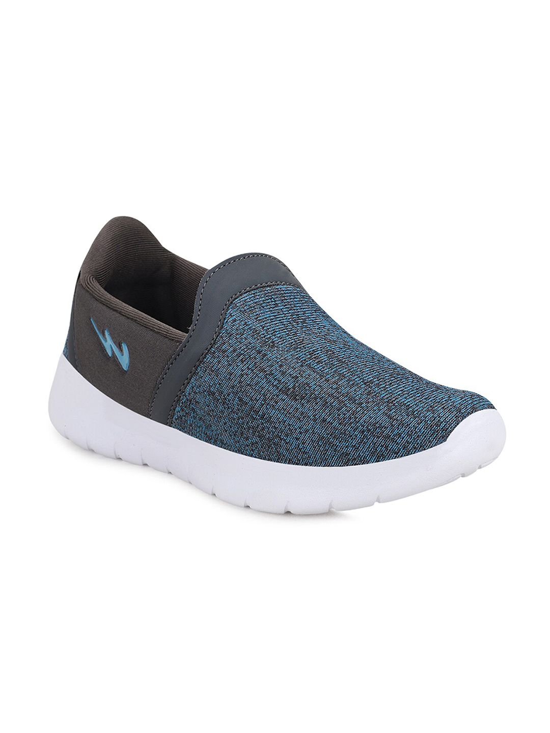 Campus Women Grey & Blue Mesh Walking Shoes Price in India