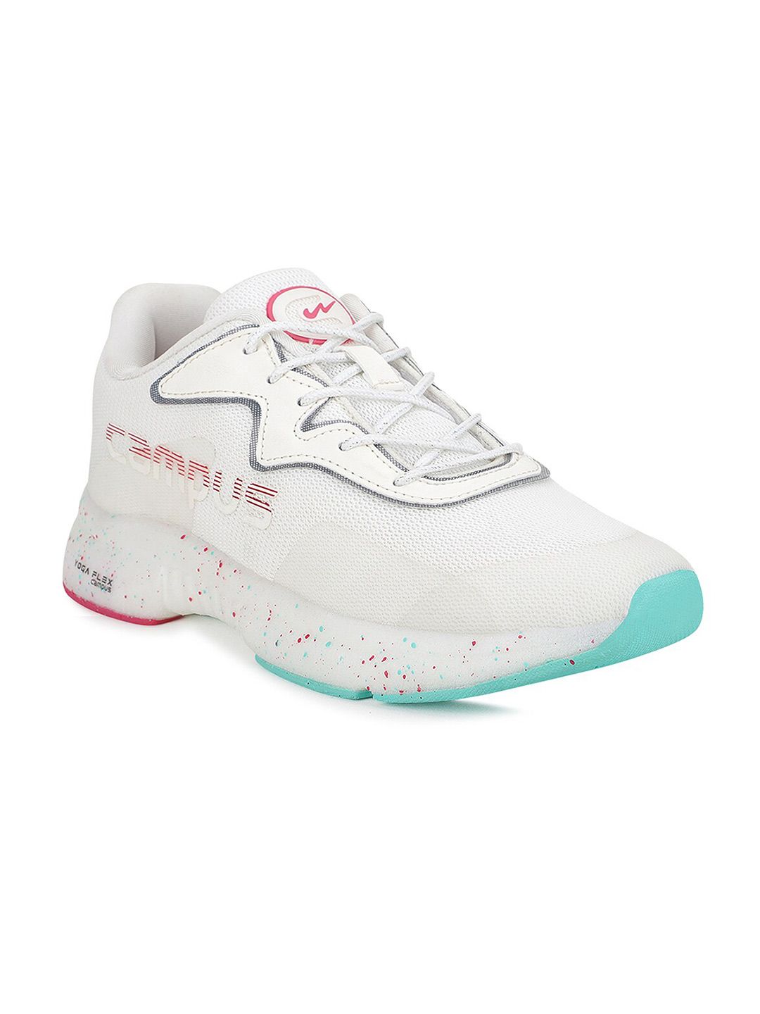 Campus Women Off White Mesh Running Shoes Price in India