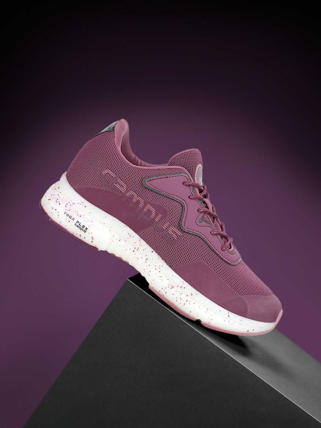 Campus Women Purple Mesh Running Shoes Price in India