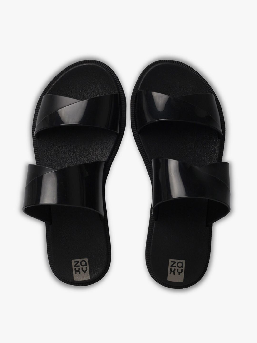 Zaxy Women Black Slip-On Price in India