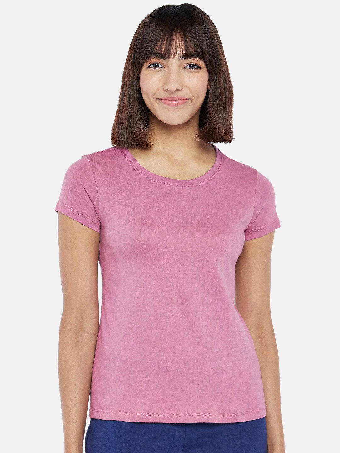 Dreamz by Pantaloons Pink Regular Lounge tshirt Price in India