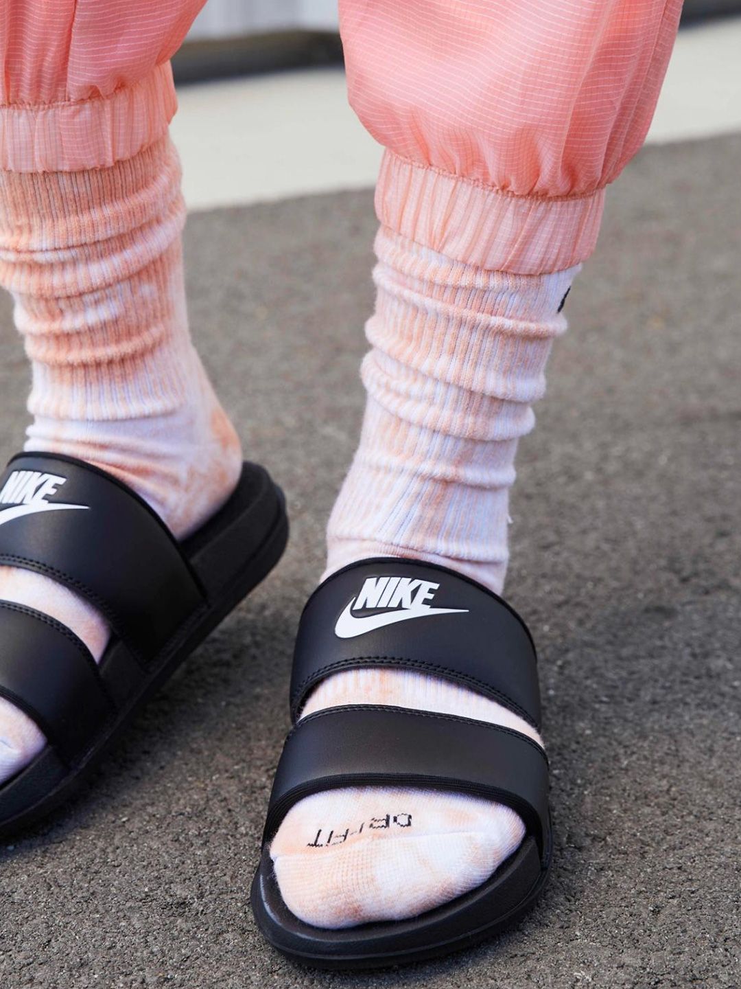 nike duo slides sunflower