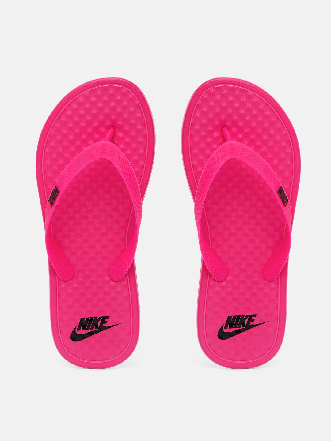 Nike Women Pink Solid Thong Flip-Flops Price in India