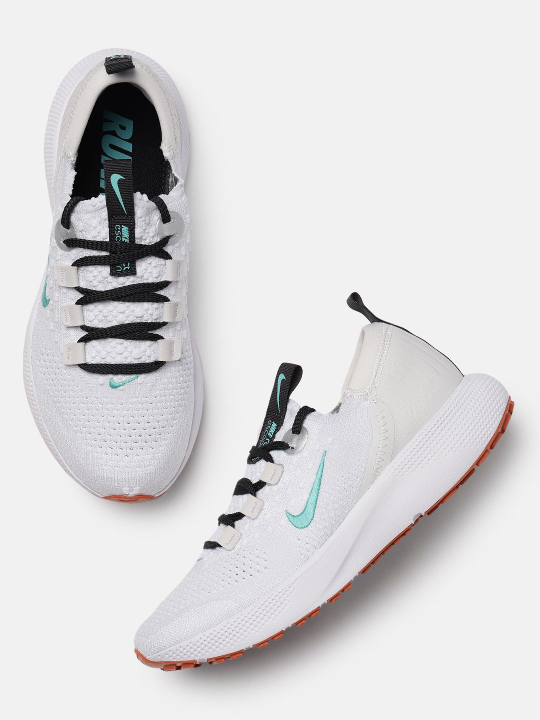 Nike Women White React Escape Run Flyknit Road Running Shoes Price in India